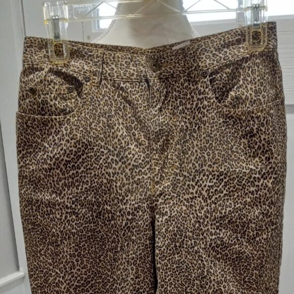 Pants - Liz Claiborne Animal Leopard Print Pants Women Size 8